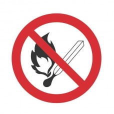 Σήμανση απαγόρευσης φλόγας 25Χ25cm