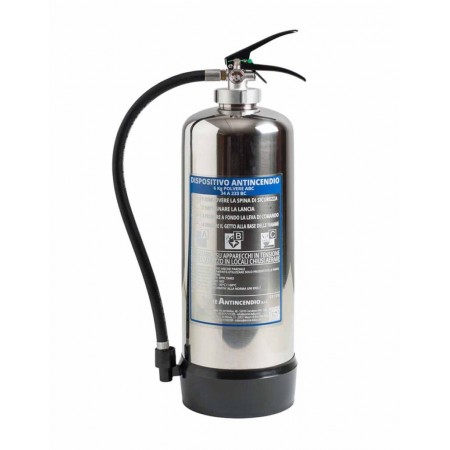 Πυροσβεστήρας ξηράς κόνεως 6Kg ABC40% (34A-233B-C) CE/EN3 (INOX)